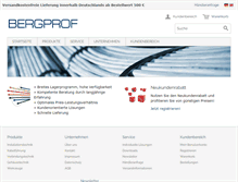 Tablet Screenshot of bergprof.com